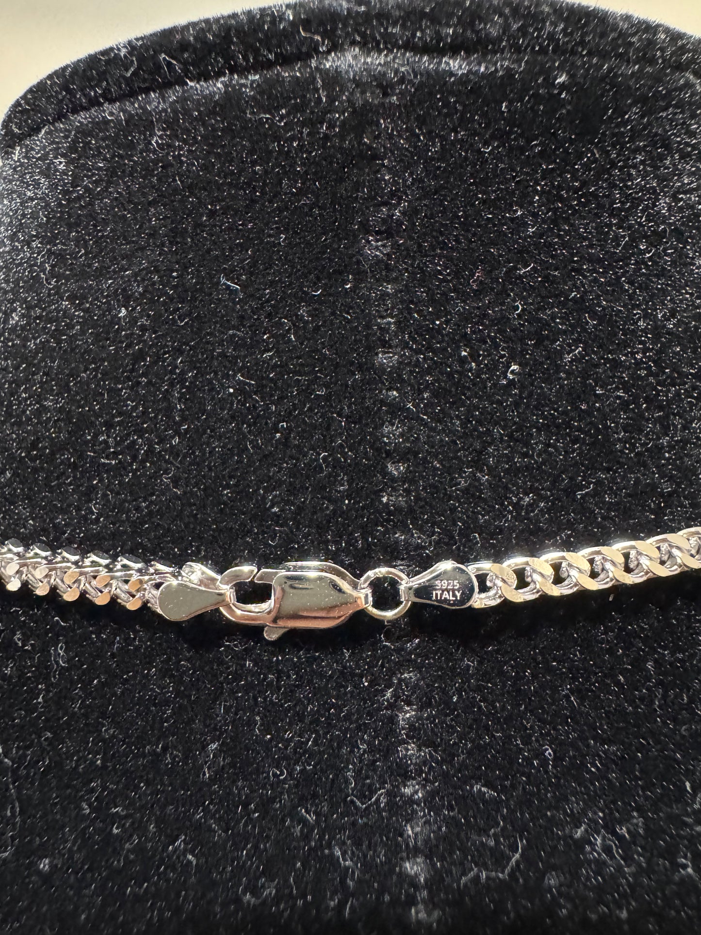 925 Sterling Silver 2.5mm Franco Chain Necklace 22 Inch Rhodium Plated 14g