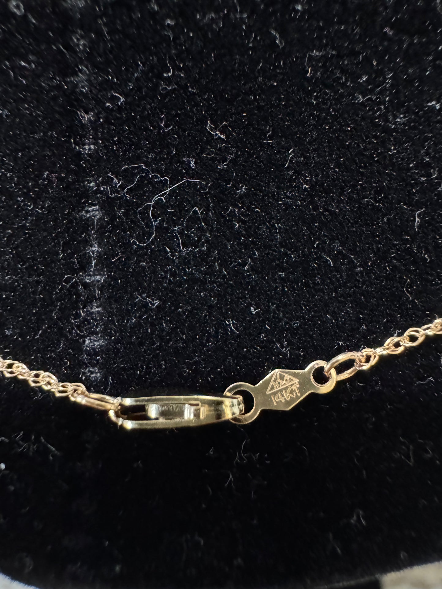 14K Solid Gold 24" 1mm Polished Diamond-Cut Rope Chain With Lobster Clasp